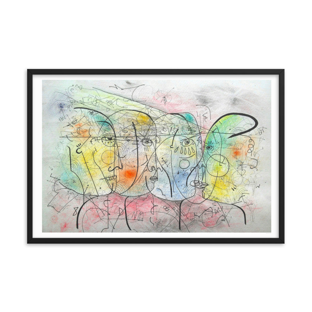 Encuentro Framed poster