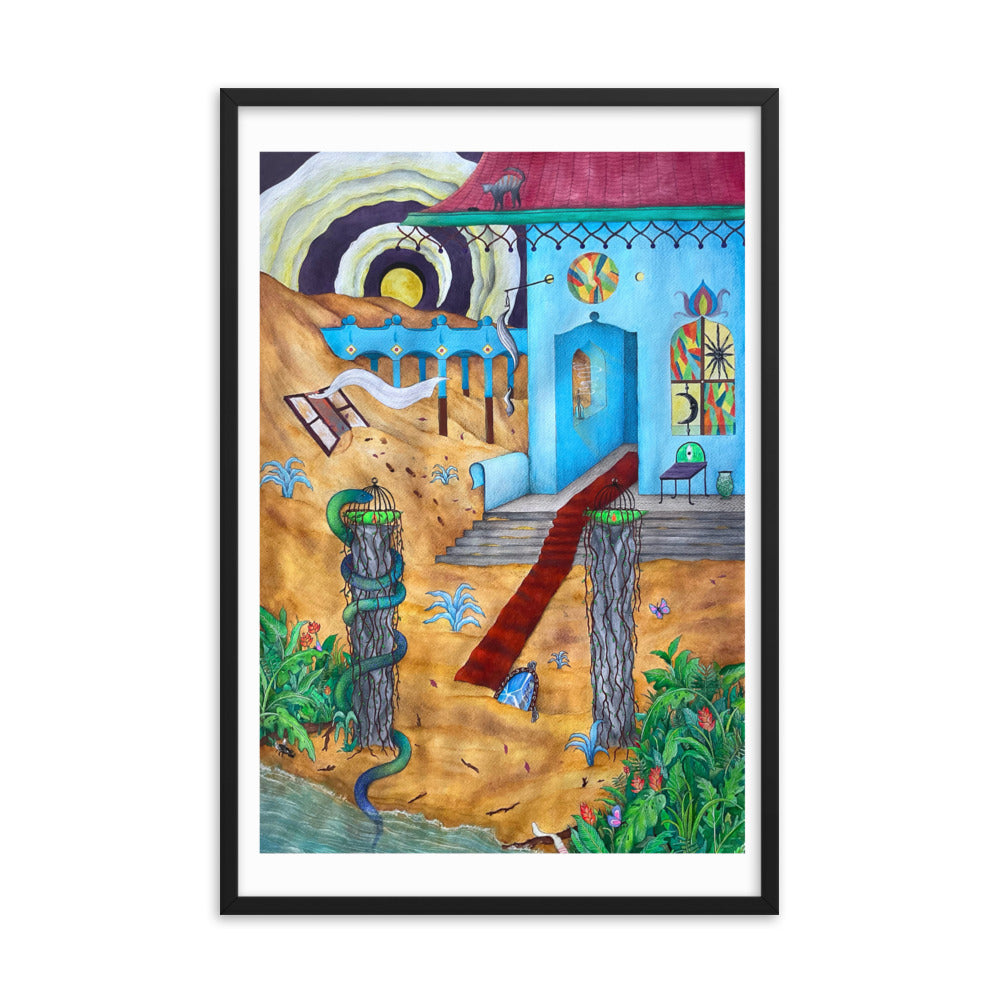 Visitantes Framed poster