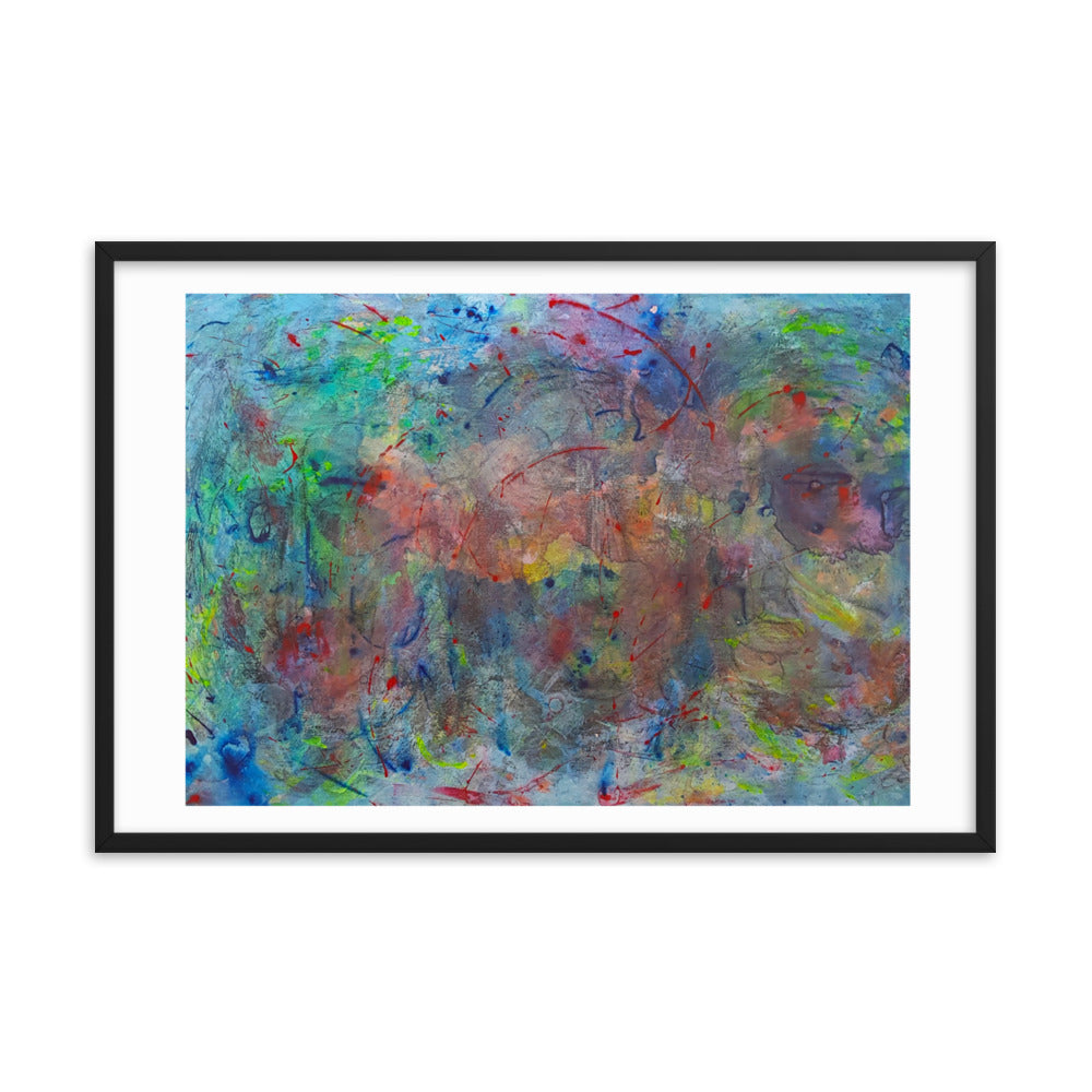 Color contact Framed poster