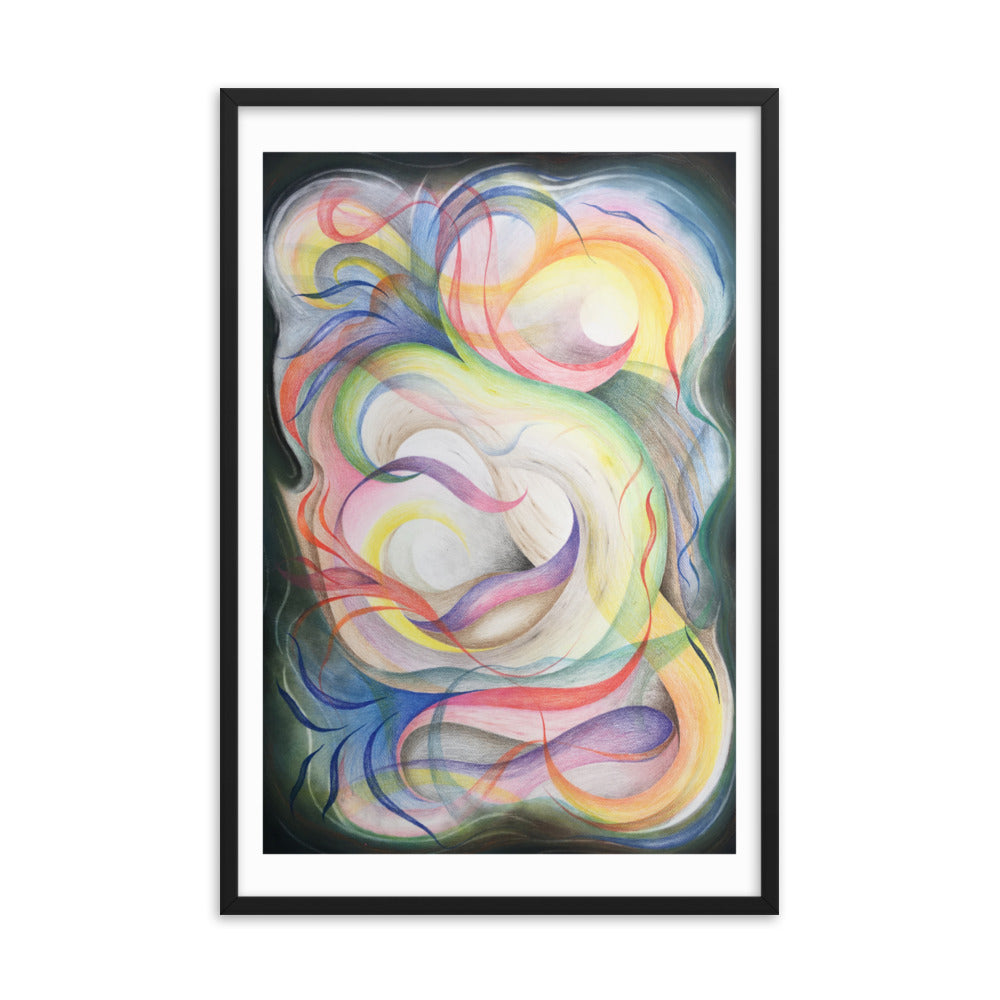 Color contact Framed poster