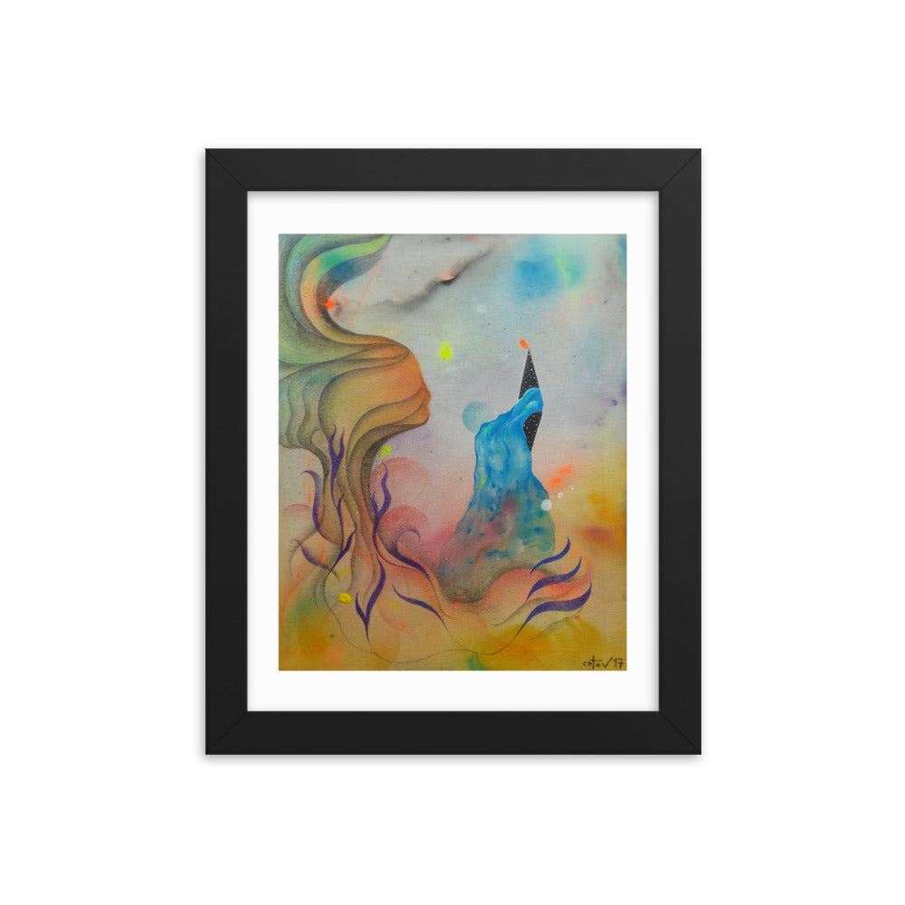 Cosmic teapot Framed poster