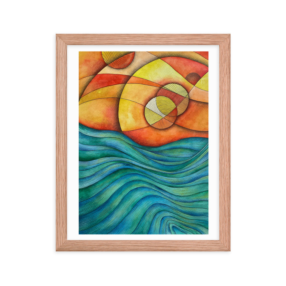Sunset Framed poster
