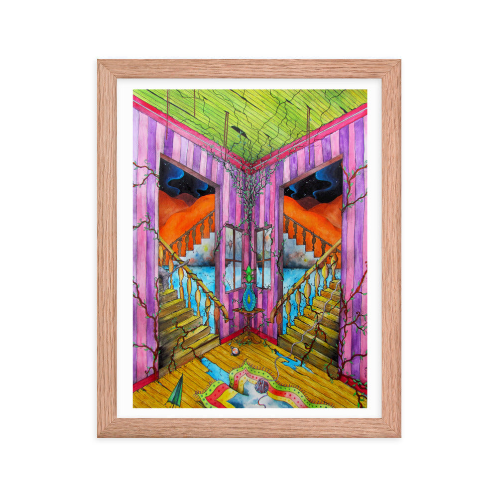 Stairs Framed poster