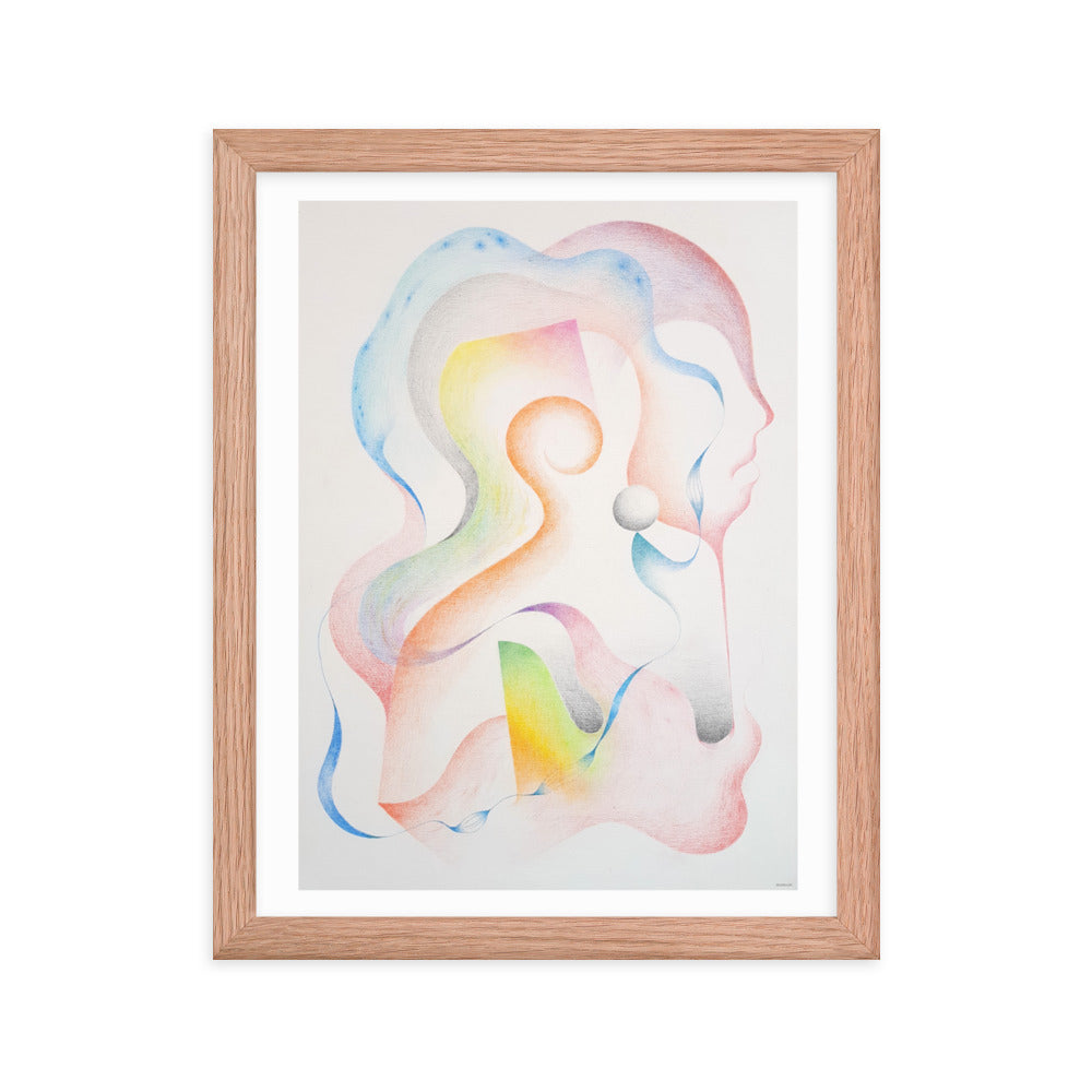 Silueta del ser Framed poster