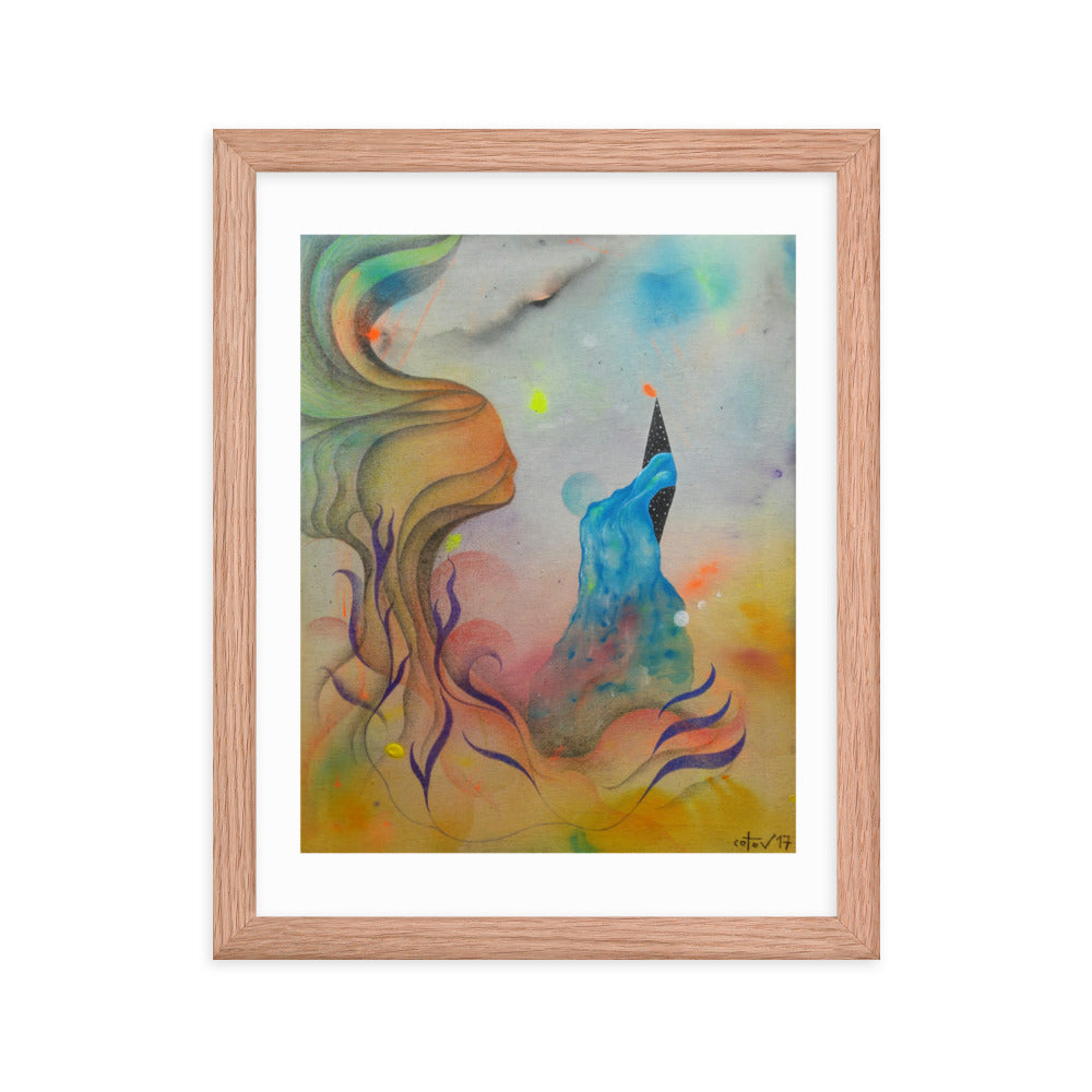 Cosmic teapot Framed poster