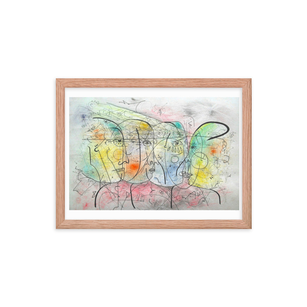 Encuentro Framed poster