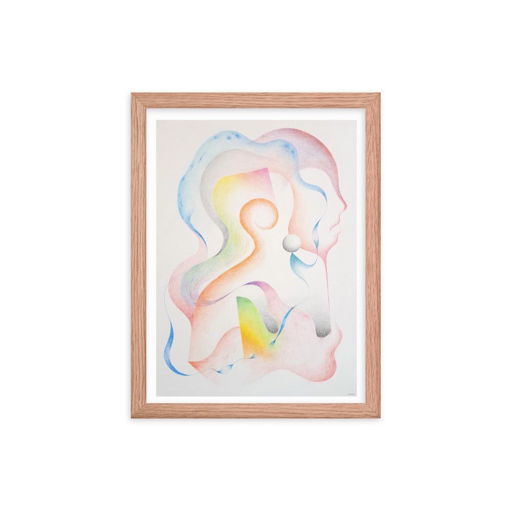 Silueta del ser Framed poster