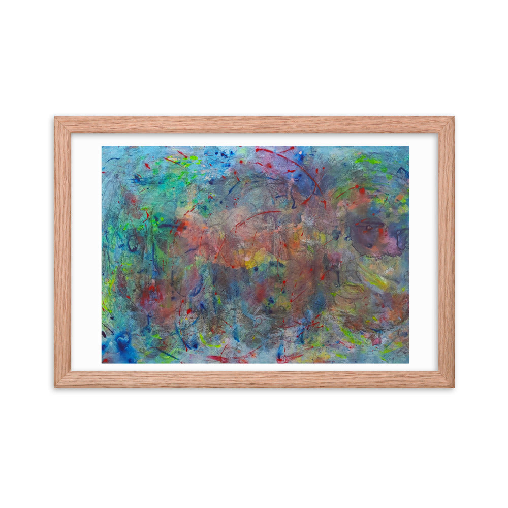 Color contact Framed poster