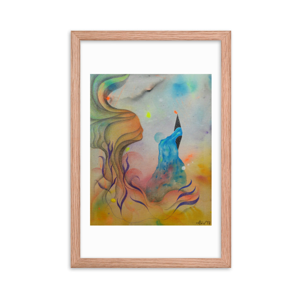 Cosmic teapot Framed poster
