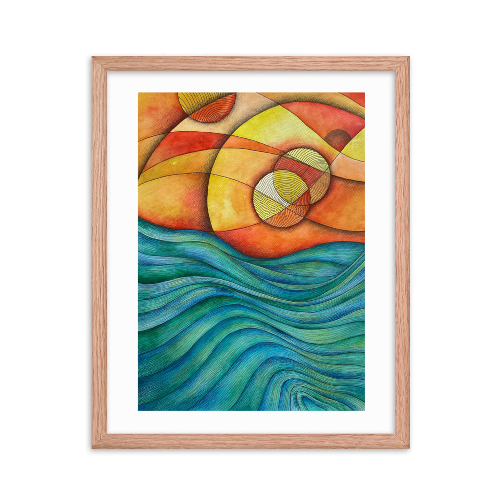Sunset Framed poster