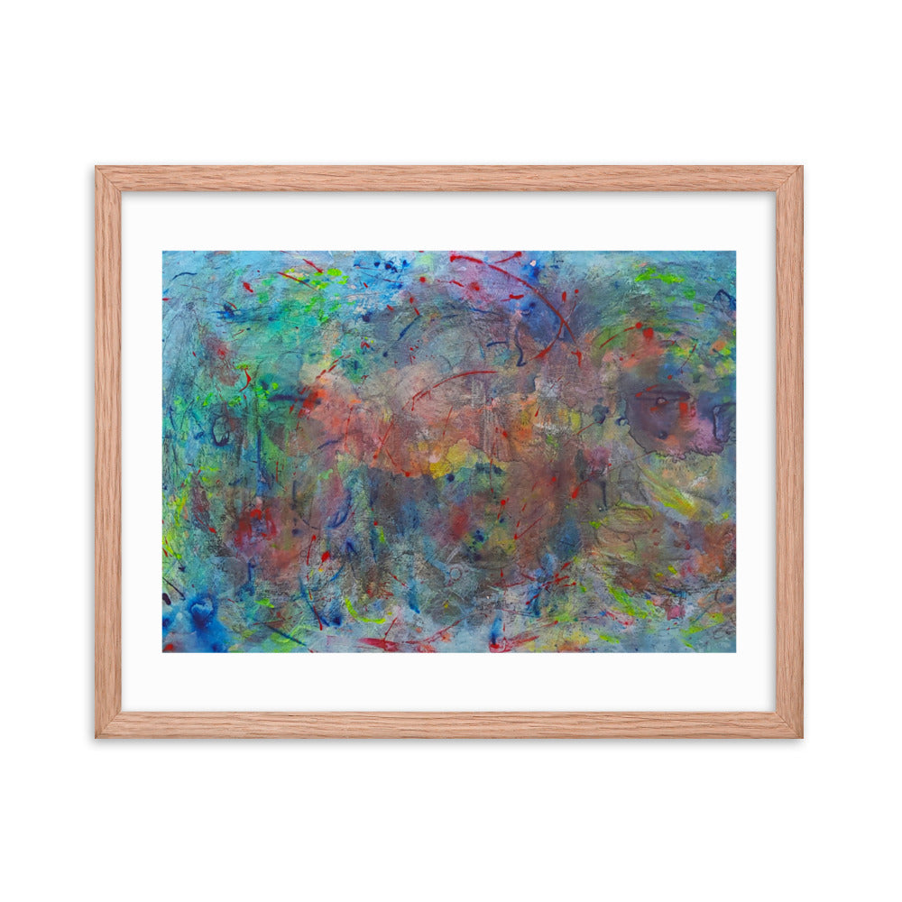 Color contact Framed poster