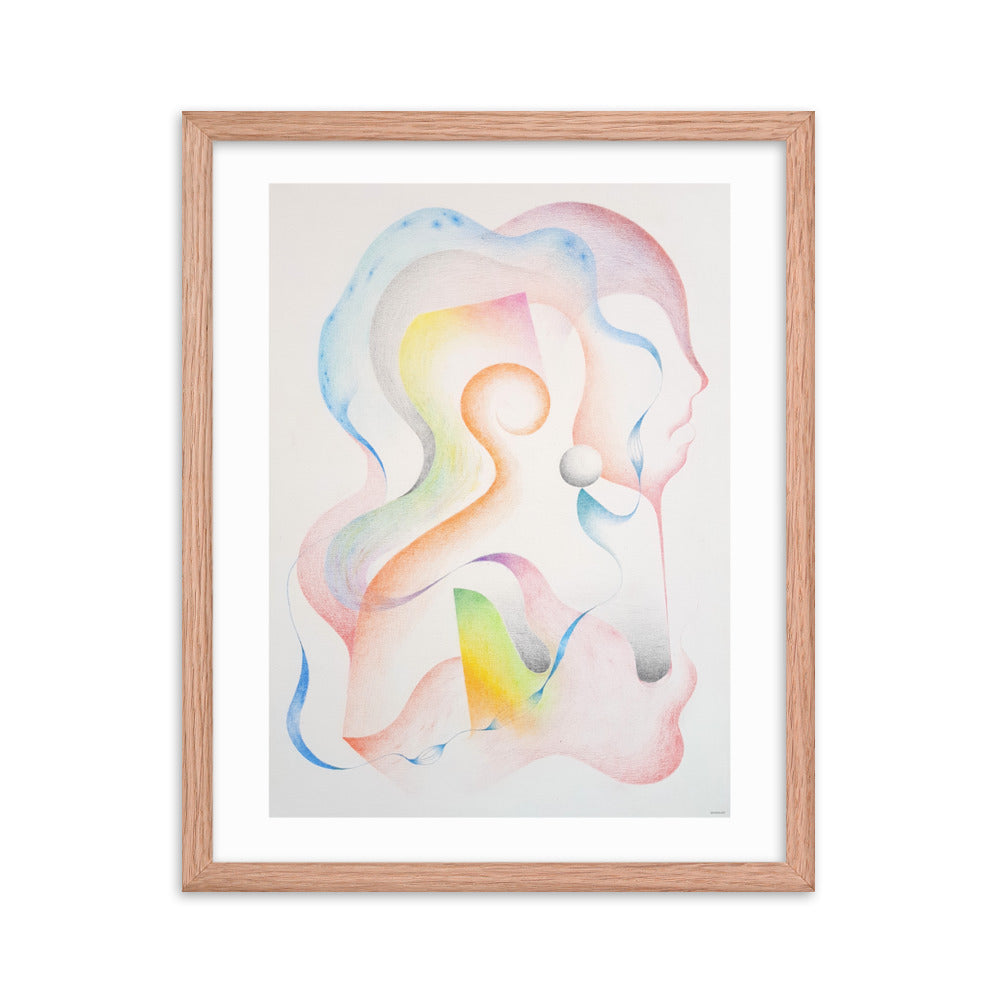 Silueta del ser Framed poster