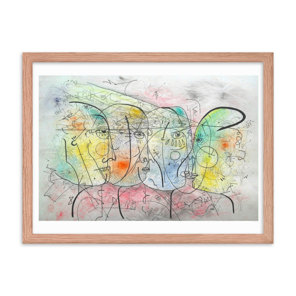 Encuentro Framed poster