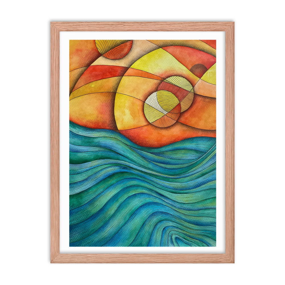 Sunset Framed poster