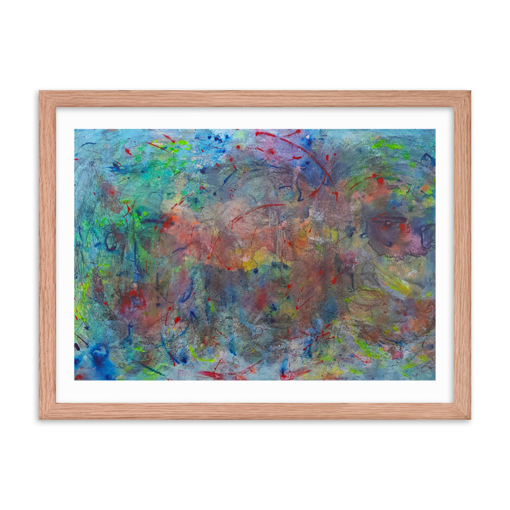 Color contact Framed poster