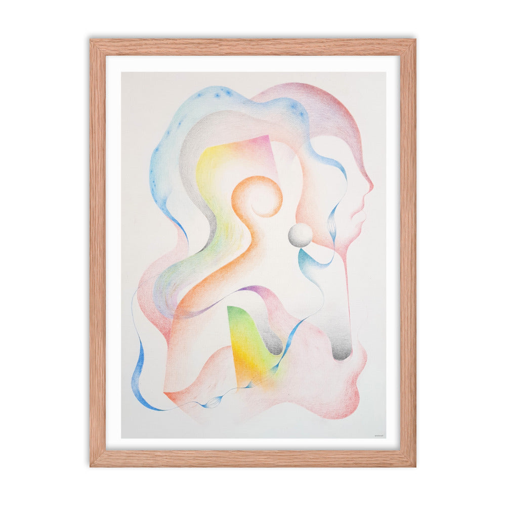 Silueta del ser Framed poster