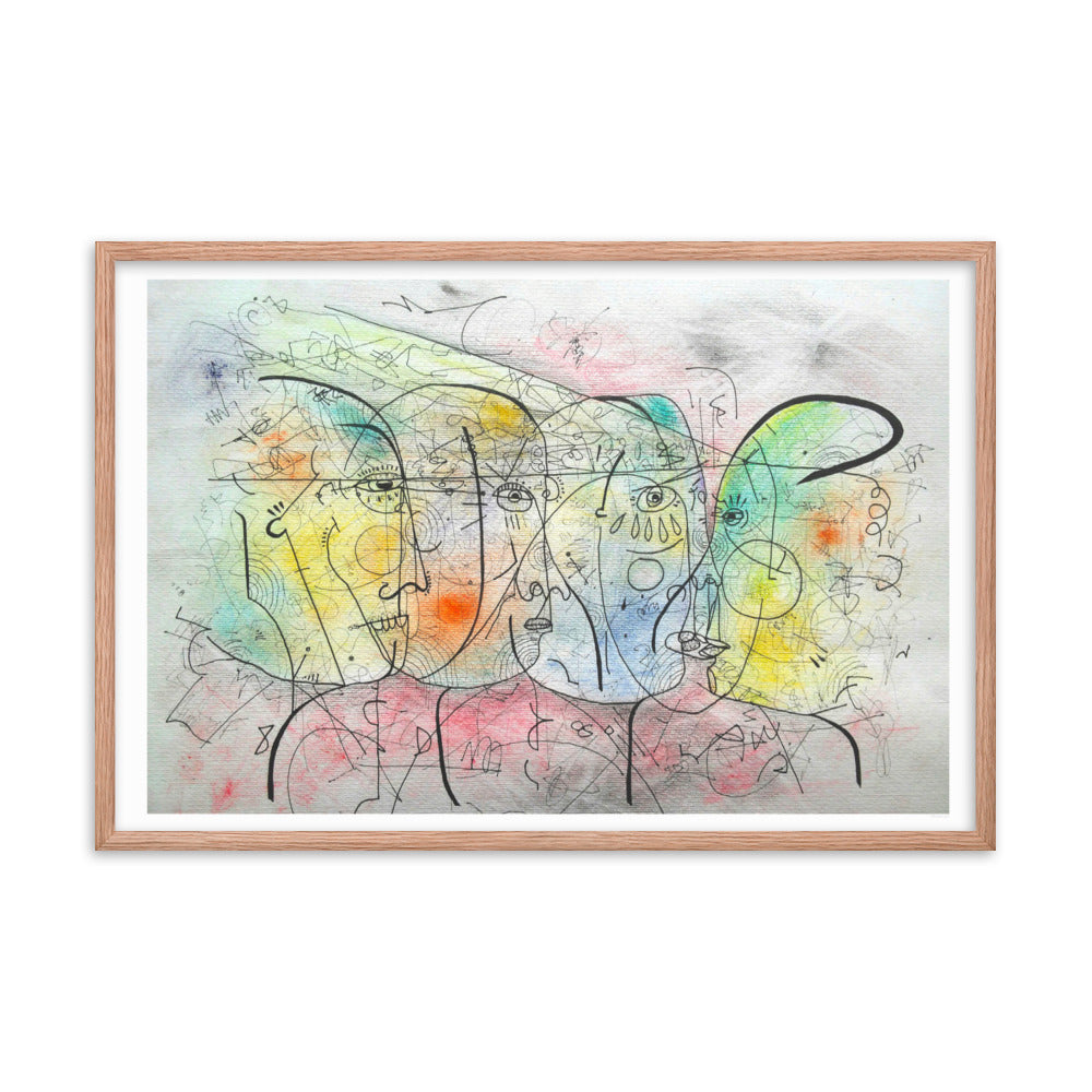 Encuentro Framed poster