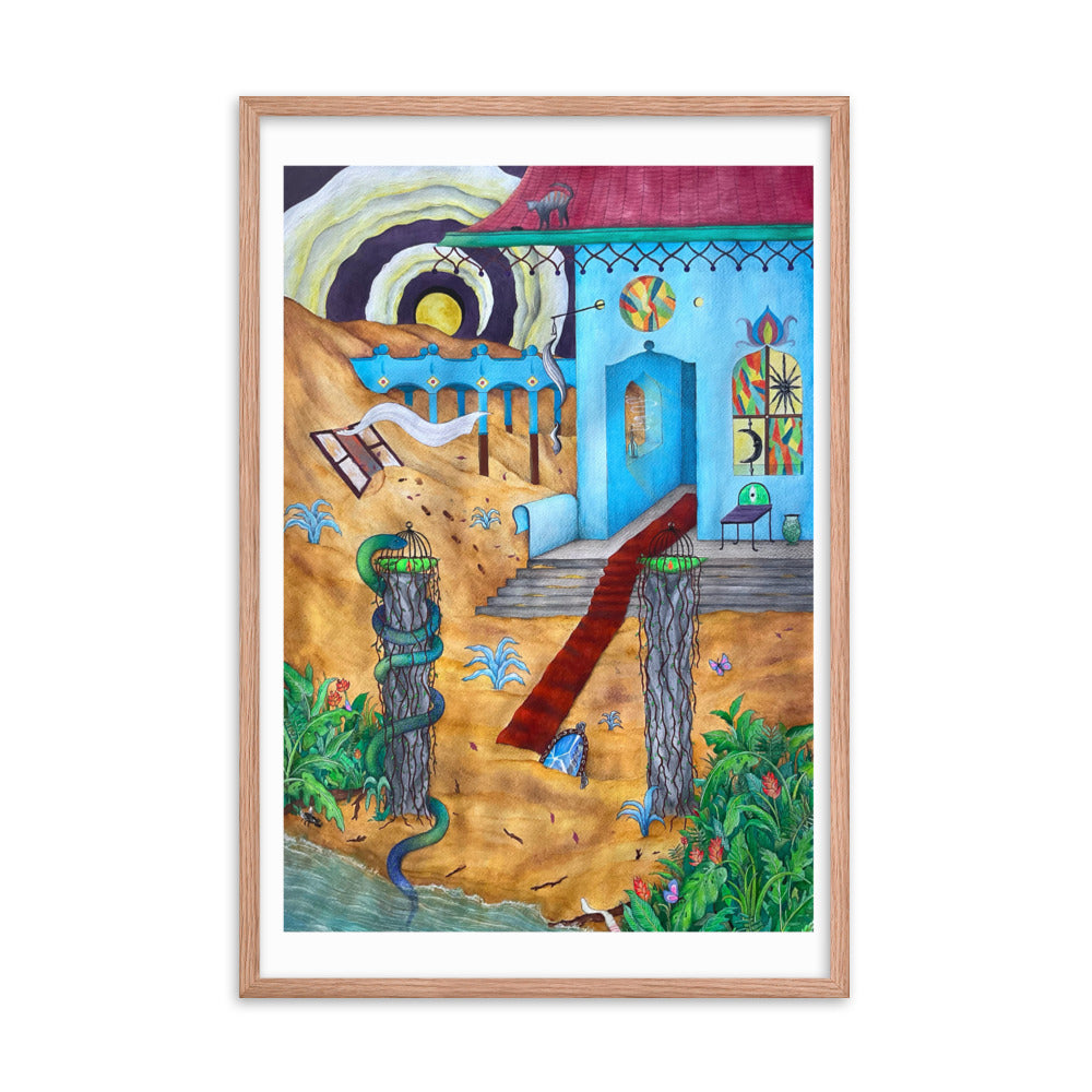 Visitantes Framed poster