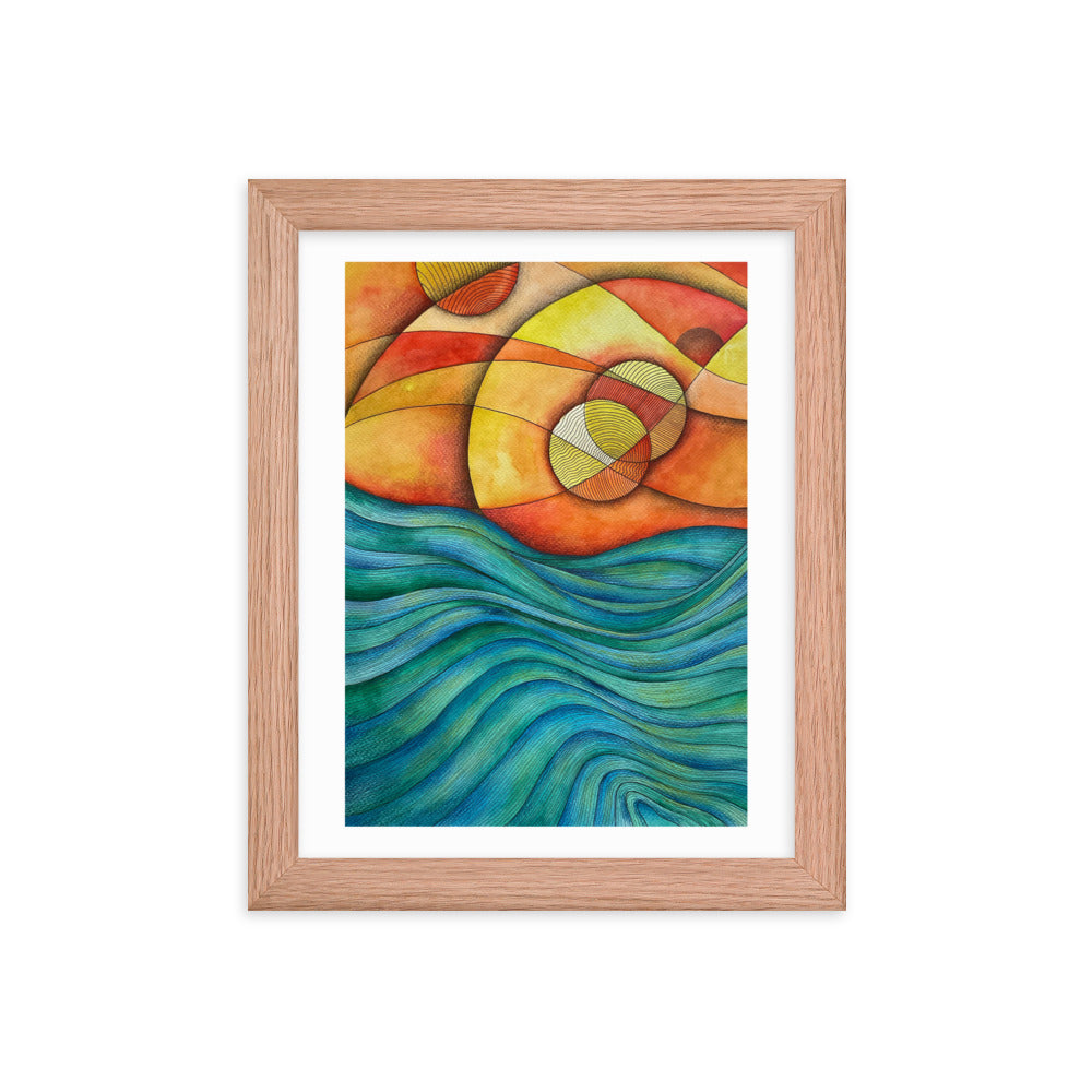 Sunset Framed poster