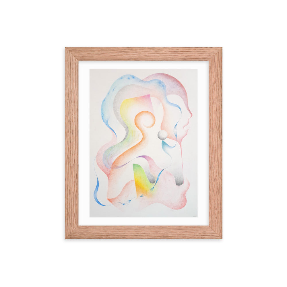 Silueta del ser Framed poster