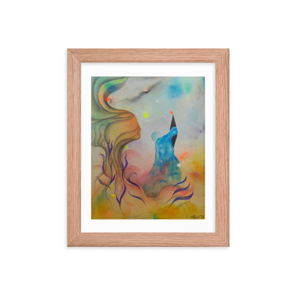 Cosmic teapot Framed poster