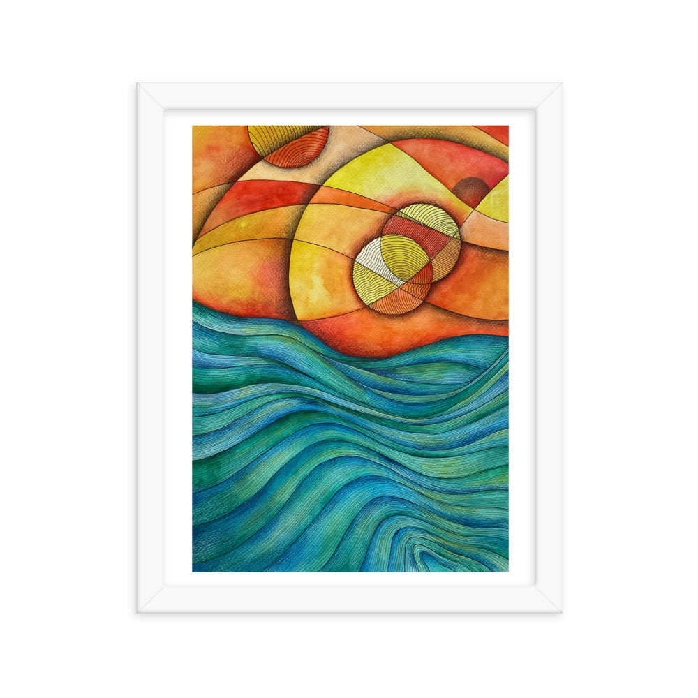 Sunset Framed poster