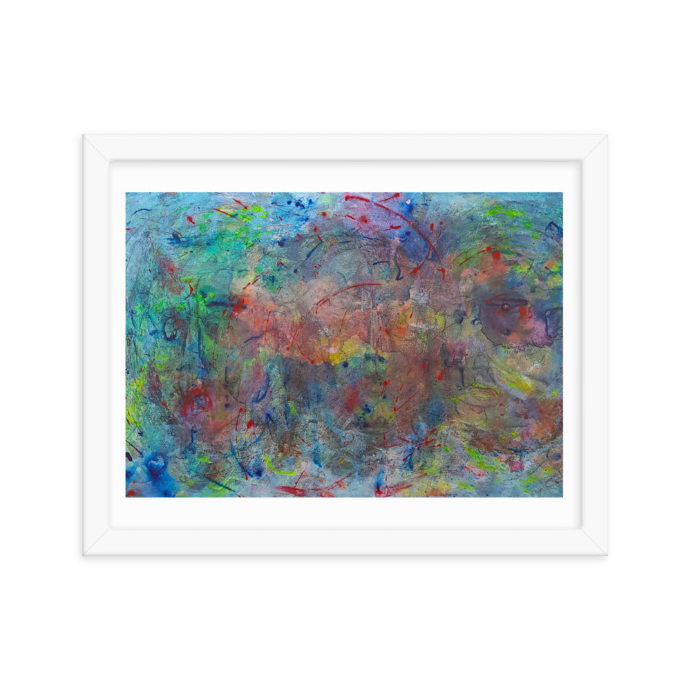 Color contact Framed poster