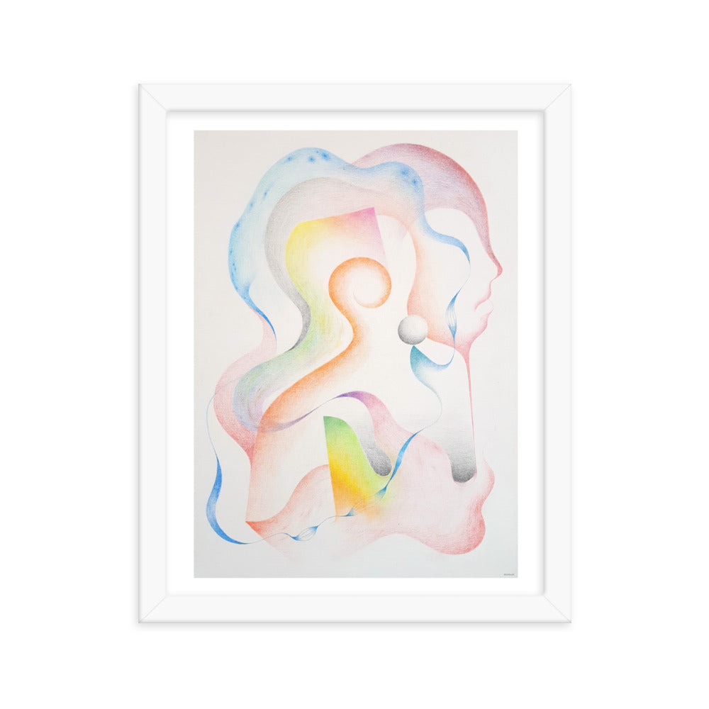 Silueta del ser Framed poster