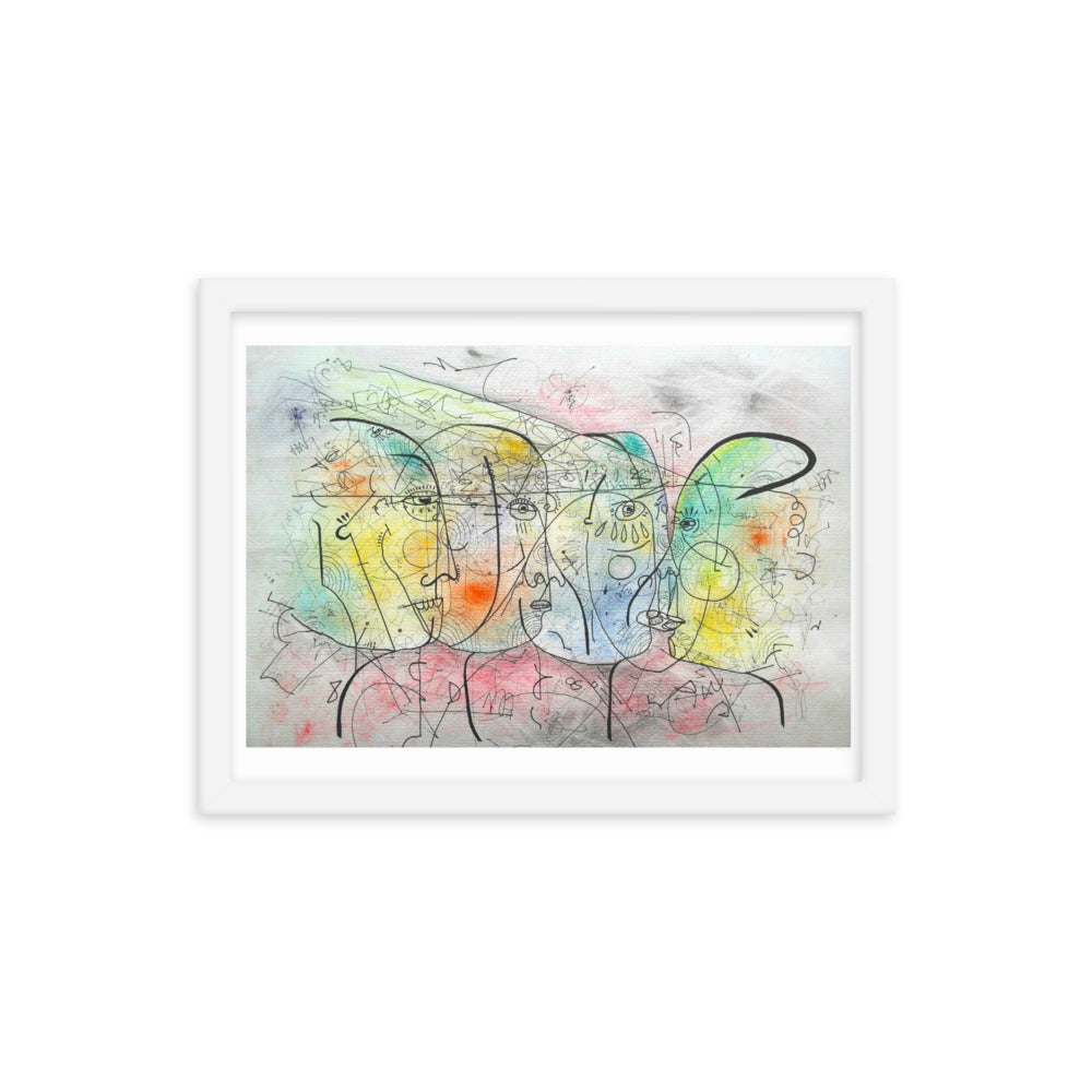 Encuentro Framed poster