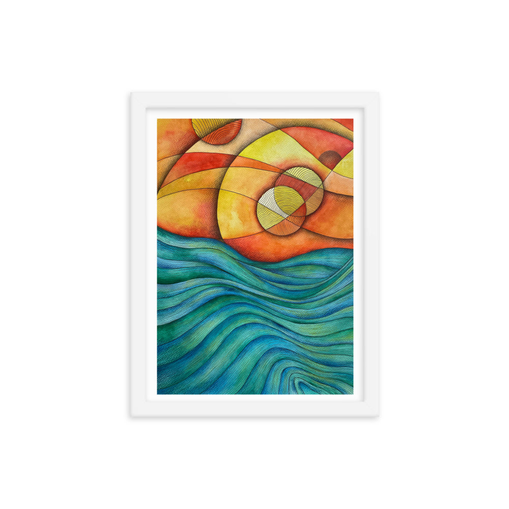 Sunset Framed poster