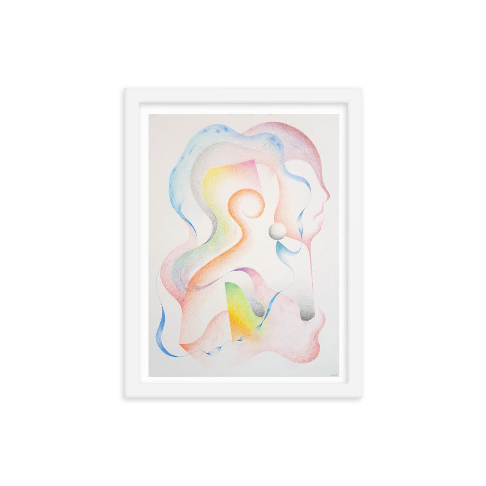 Silueta del ser Framed poster