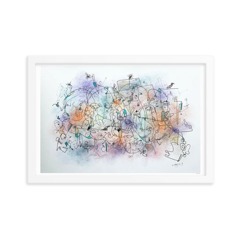 Poeme Framed poster