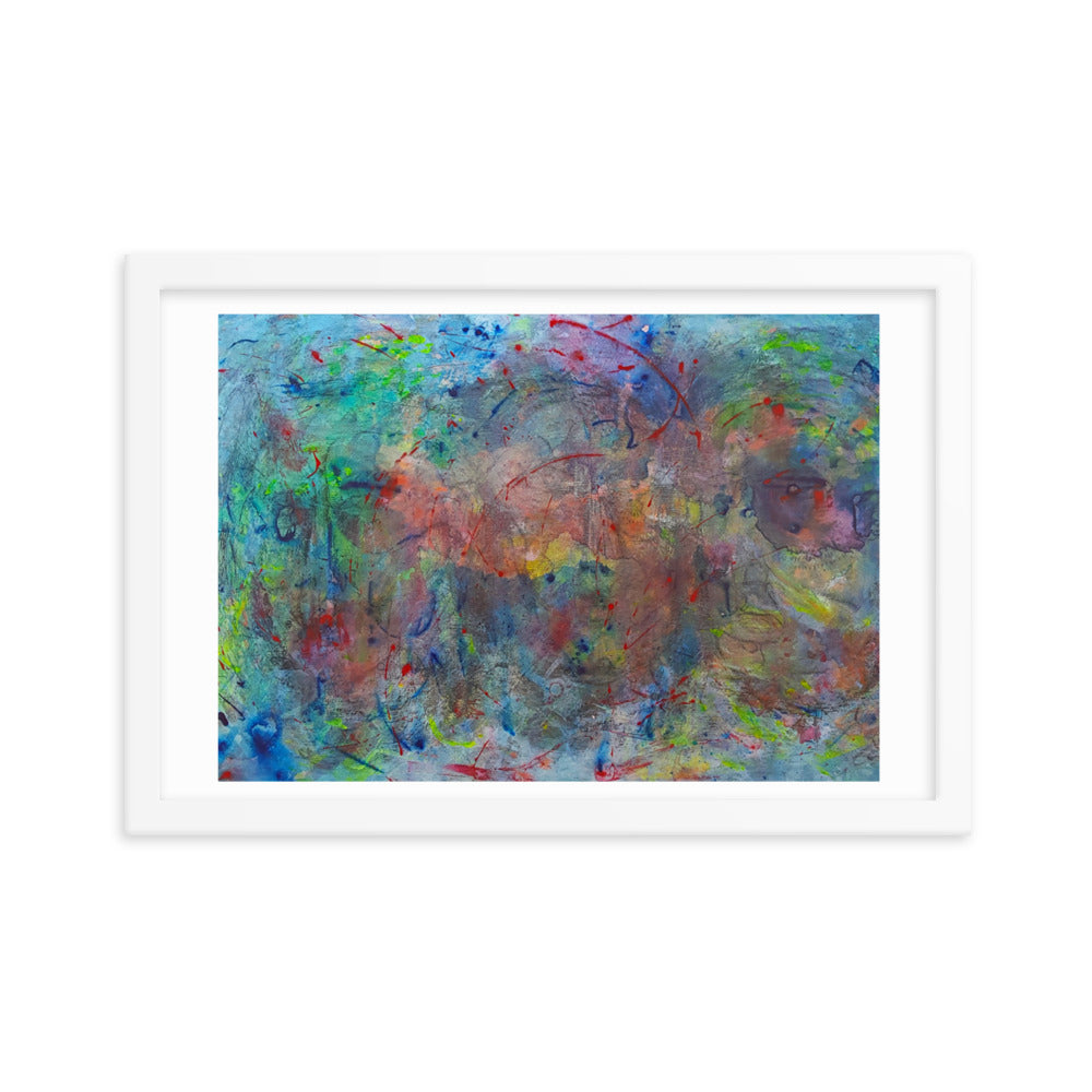 Color contact Framed poster