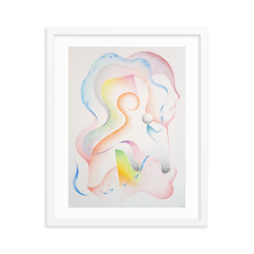 Silueta del ser Framed poster