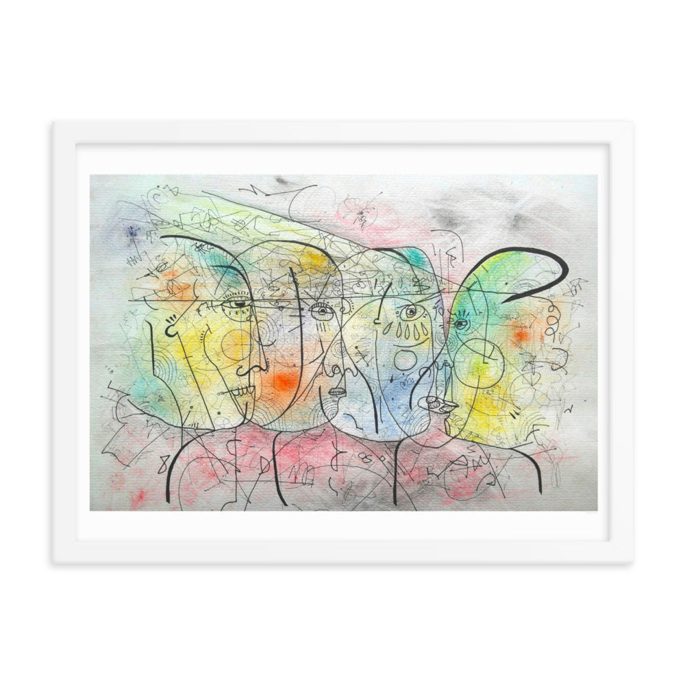 Encuentro Framed poster