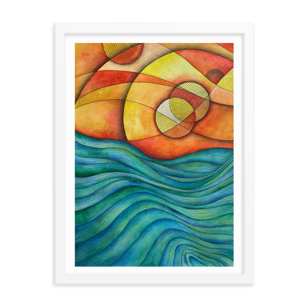 Sunset Framed poster