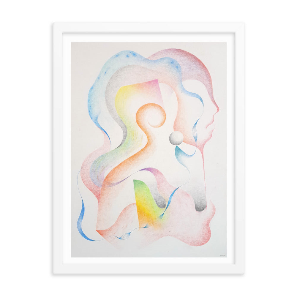 Silueta del ser Framed poster