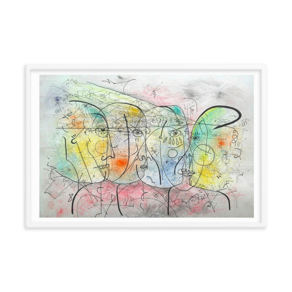 Encuentro Framed poster