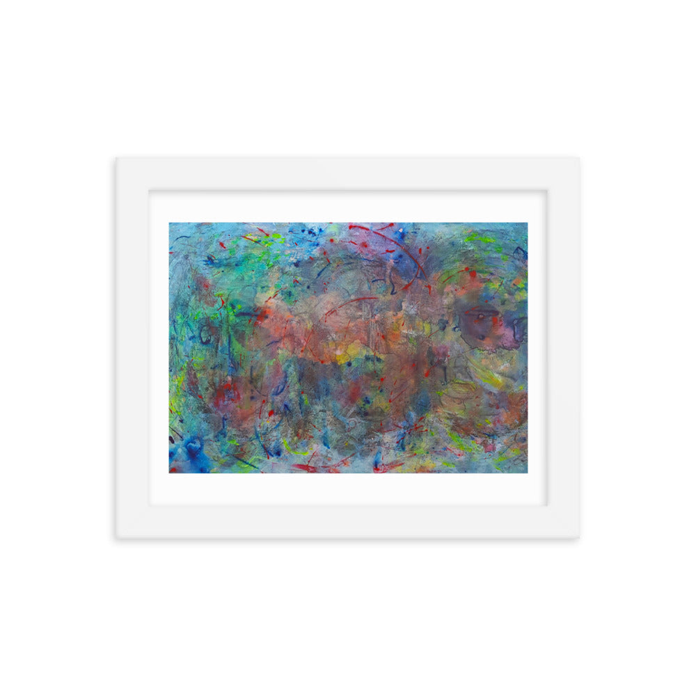 Color contact Framed poster