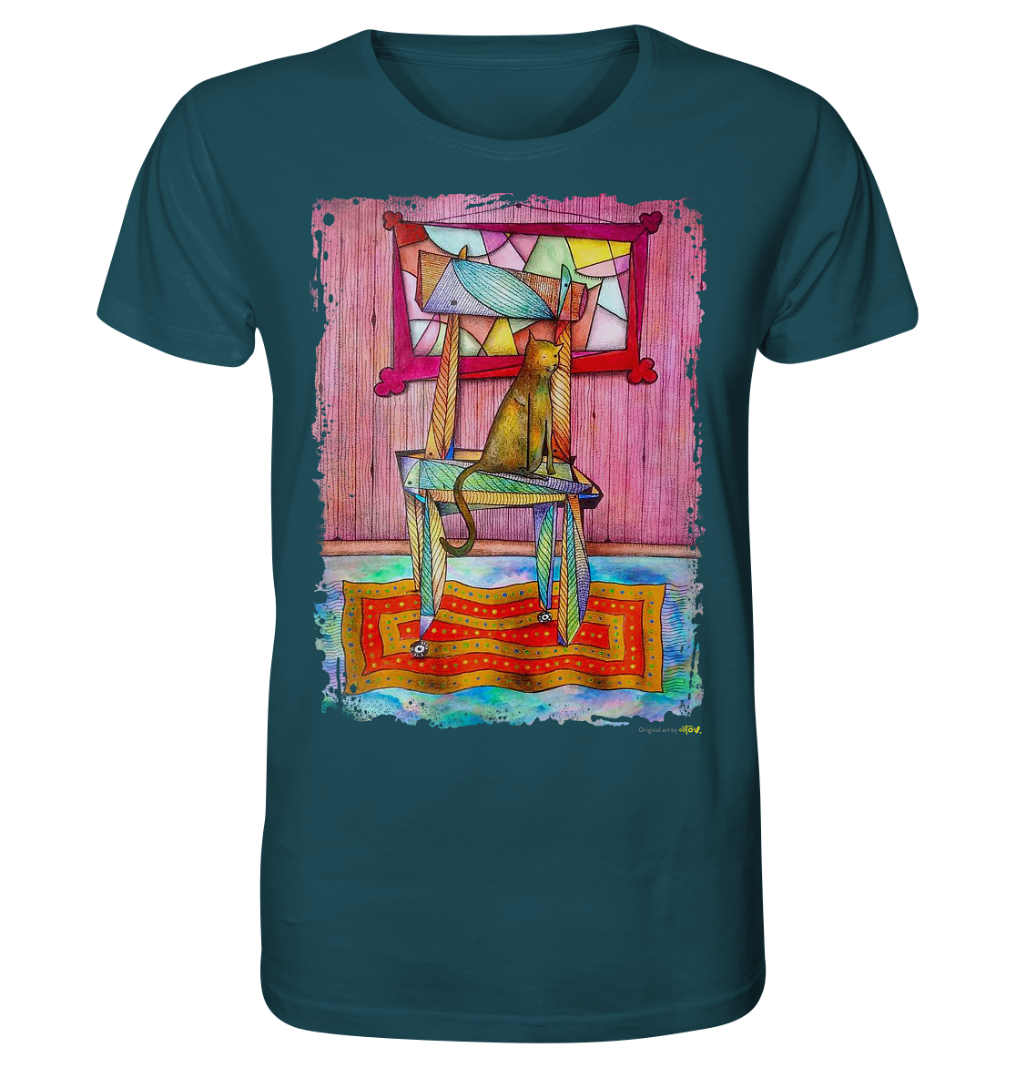 Cat on chair Organic Shirt