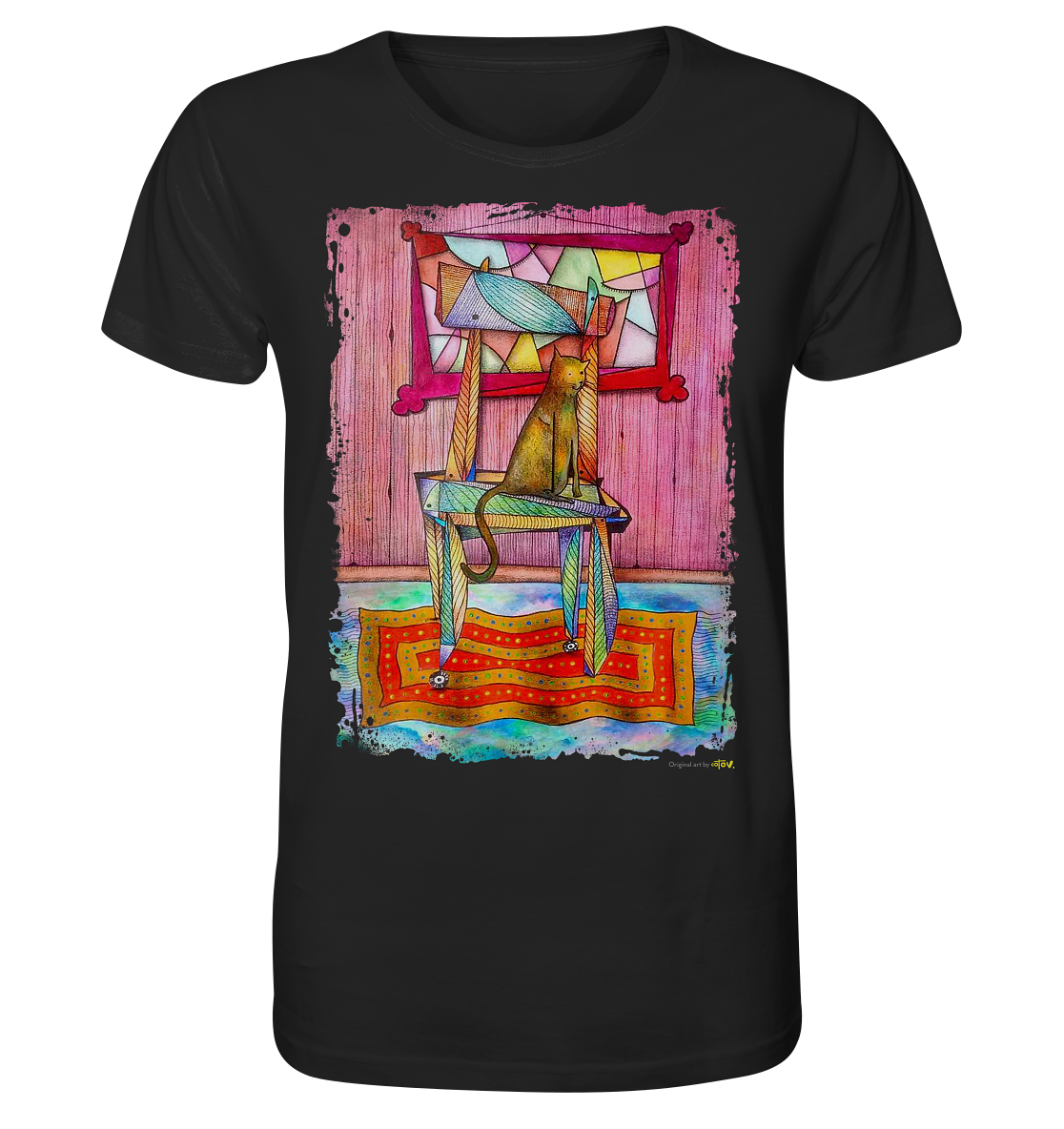 Cat on chair Organic Shirt