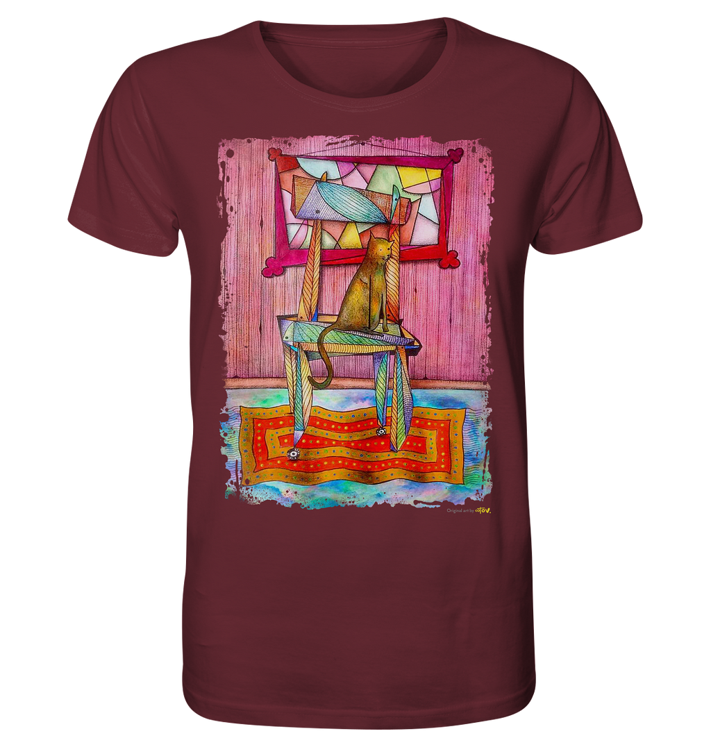 Cat on chair Organic Shirt