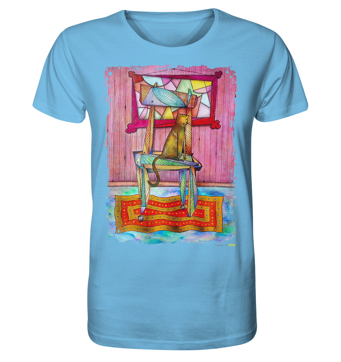 Cat on chair Organic Shirt