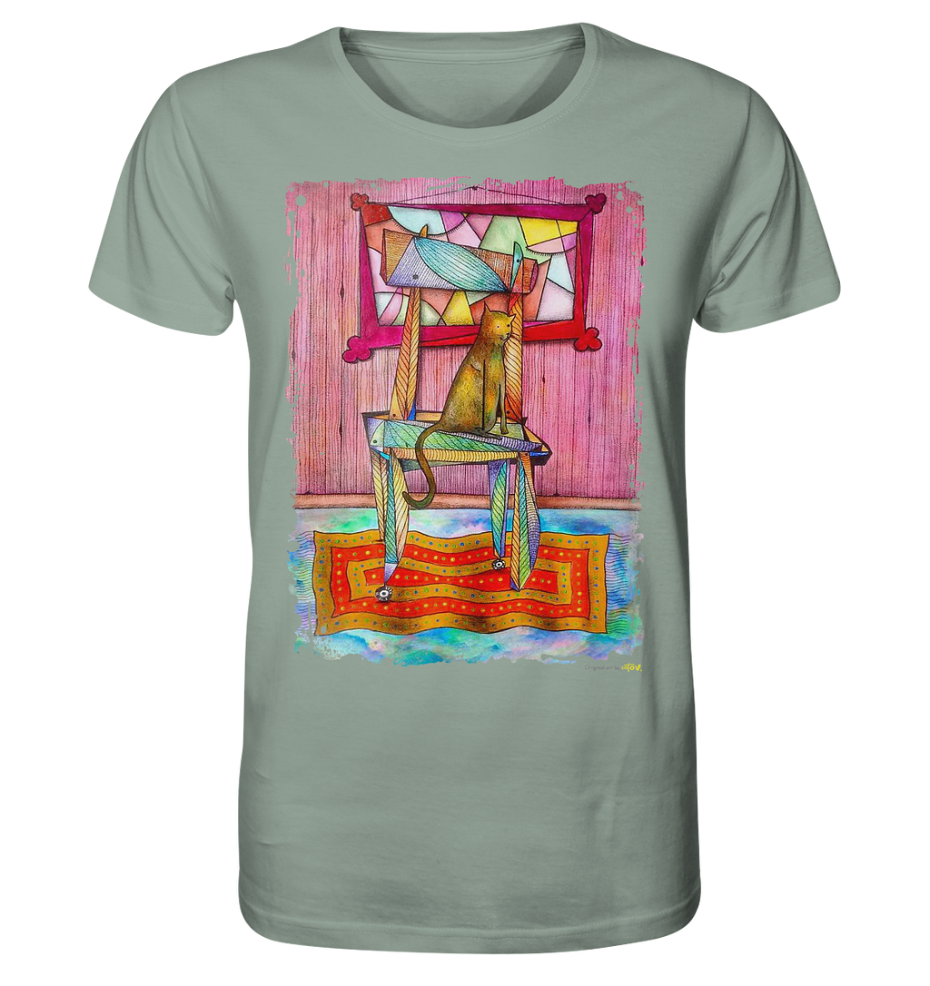 Cat on chair Organic Shirt