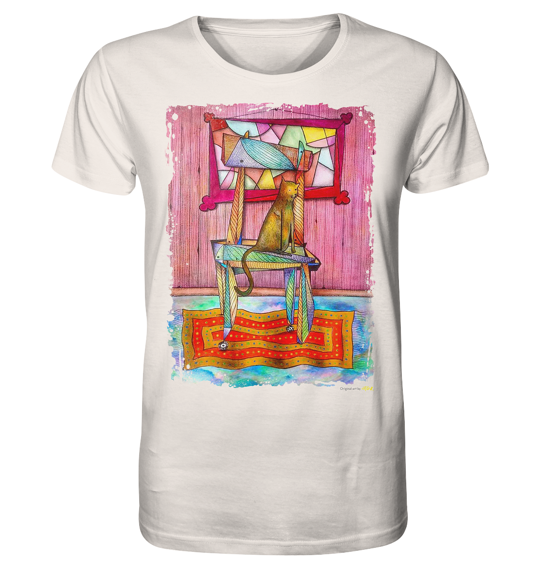 Cat on chair Organic Shirt