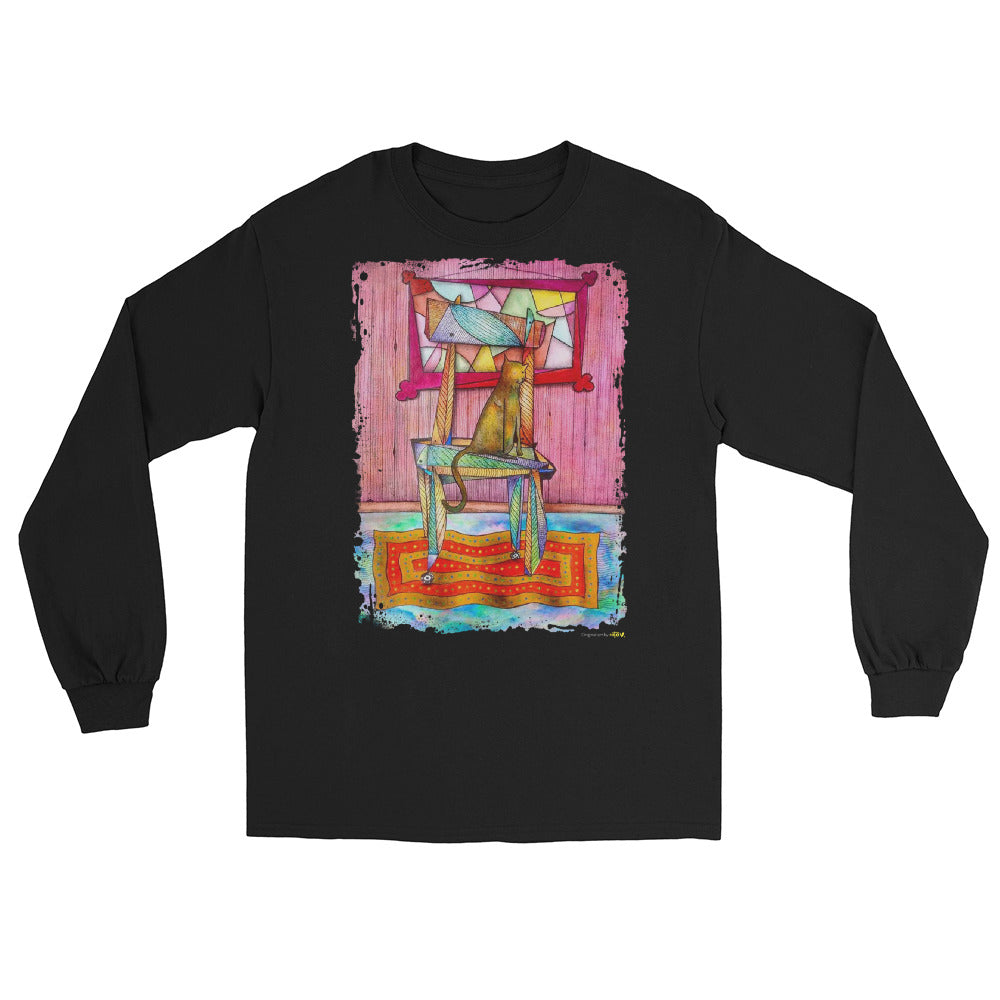Cat on chair Long Sleeve Shirt
