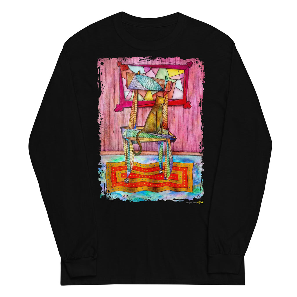 Cat on chair Long Sleeve Shirt