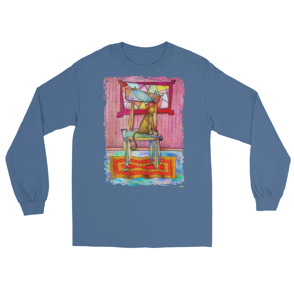 Cat on chair Long Sleeve Shirt