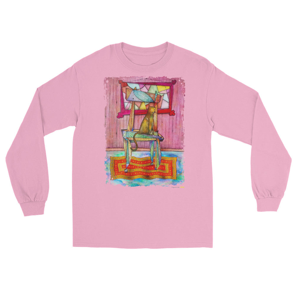 Cat on chair Long Sleeve Shirt