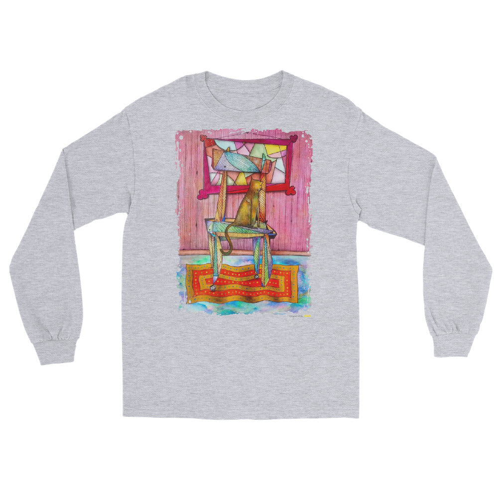 Cat on chair Long Sleeve Shirt